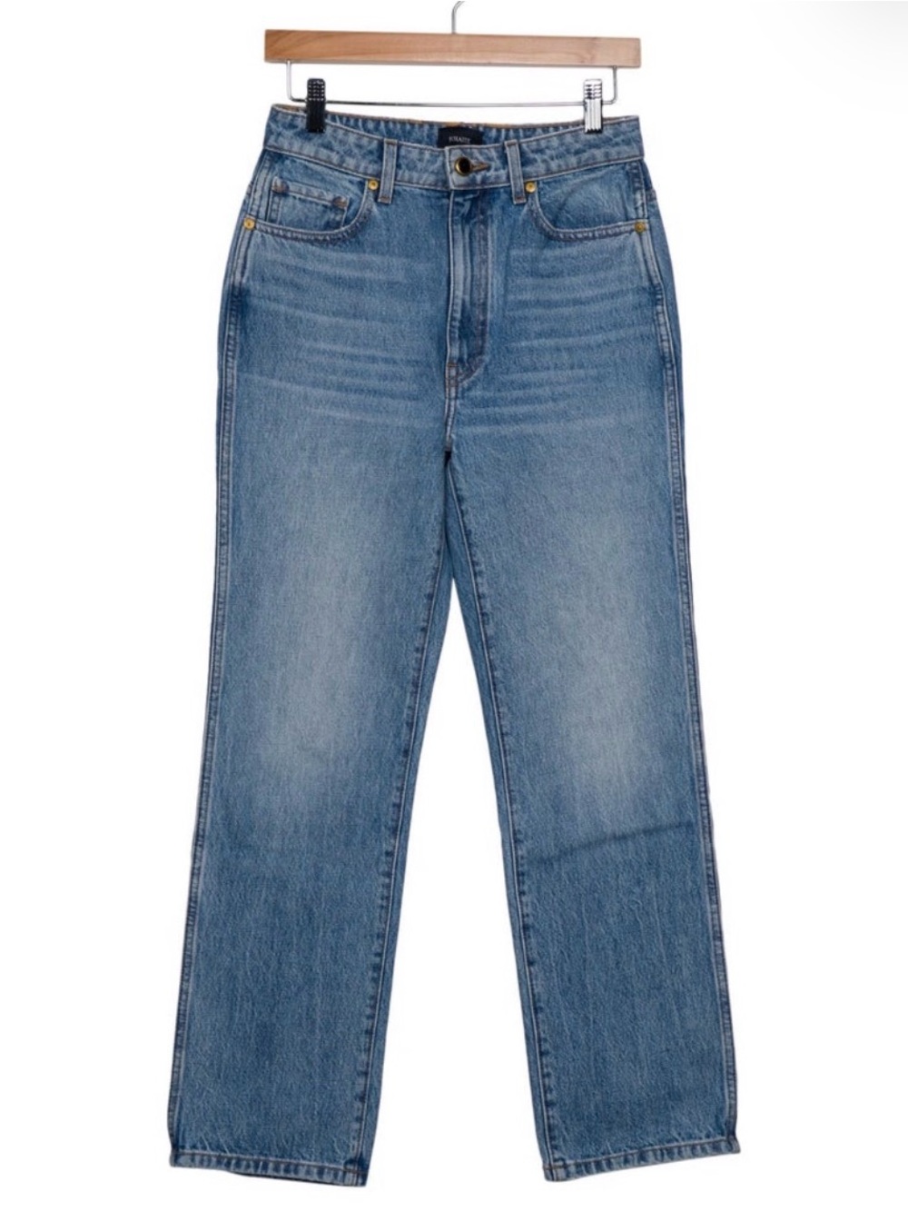 Khaite Straight Leg Blue Jeans